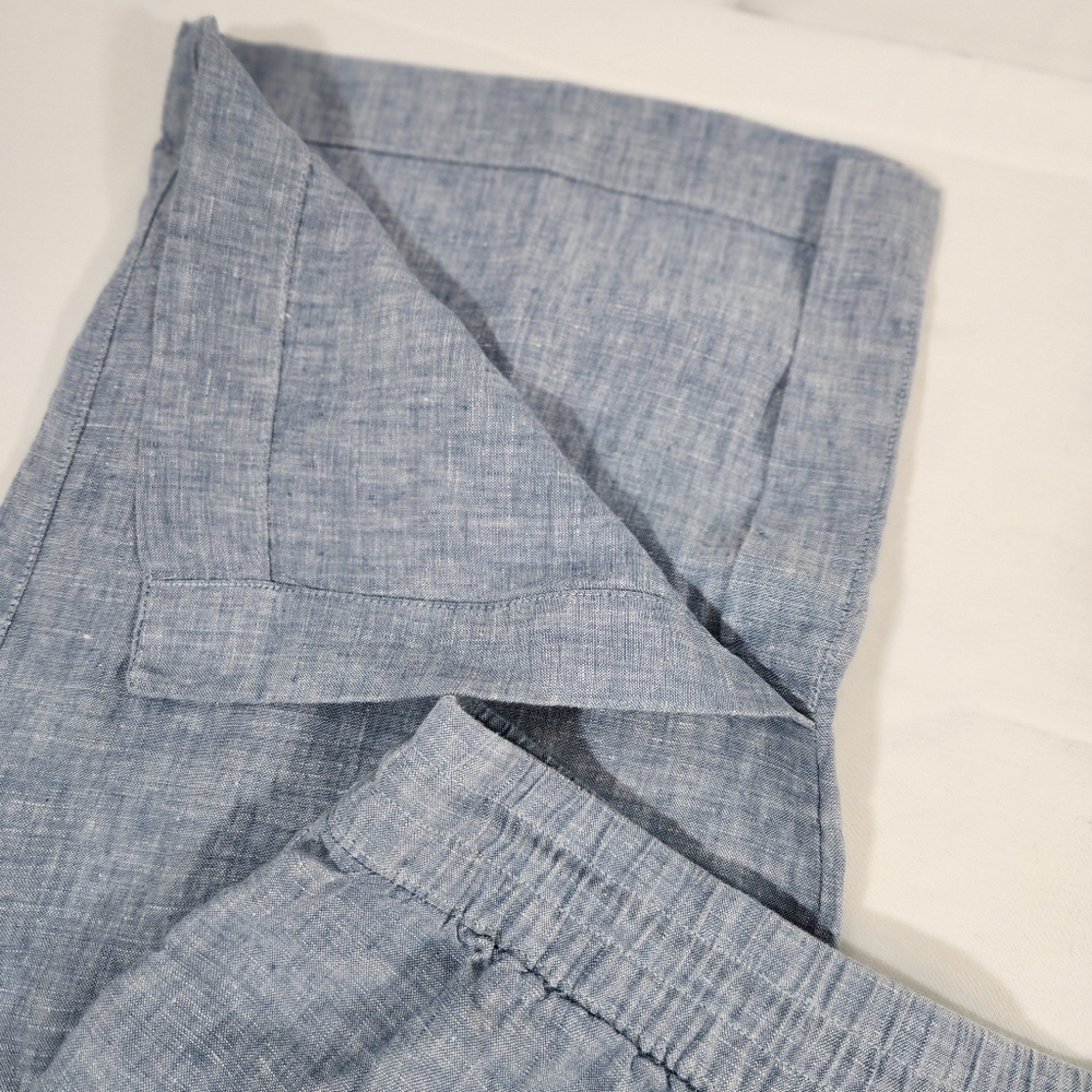 Athleta Blue Wide Leg Pants - Picture 5 of 8